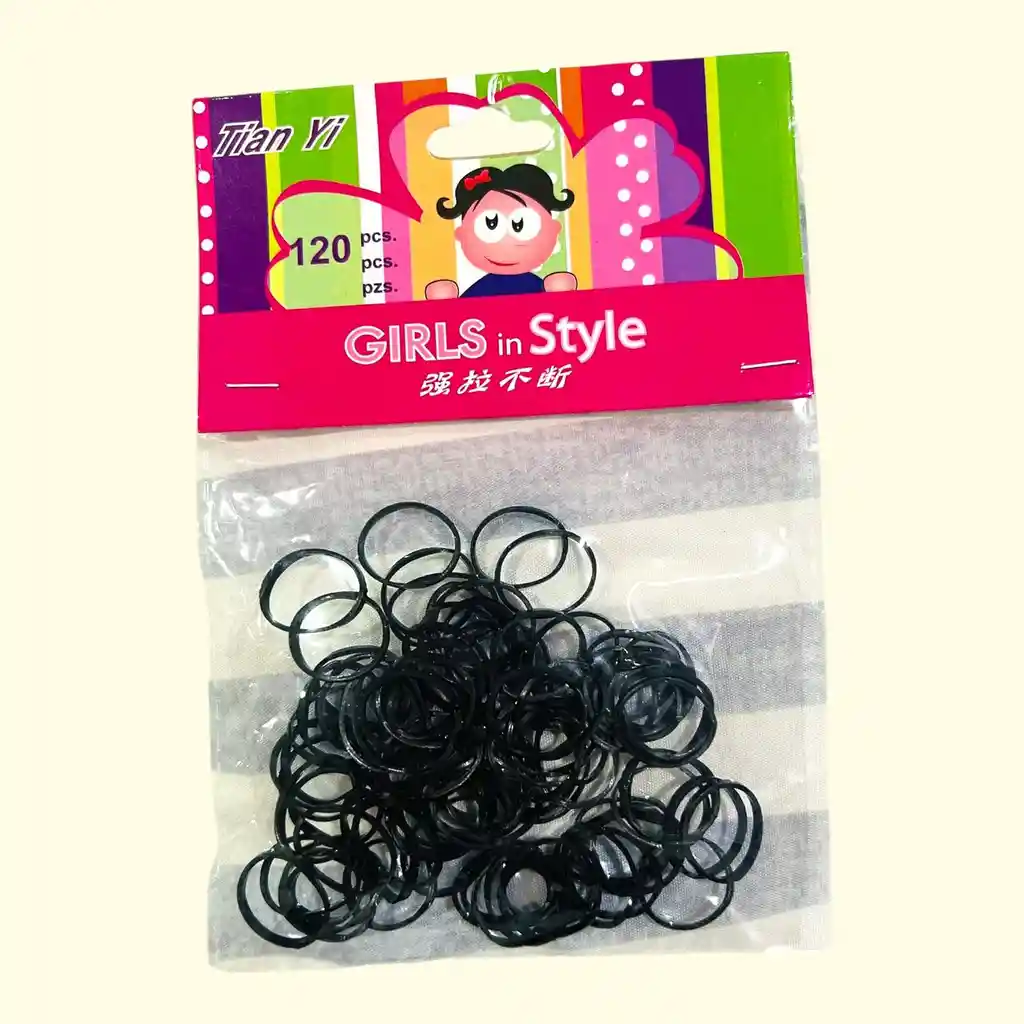 Paquete De Cauchos Para El Cabello, Ligas Elásticas 120 Piezas Cauchitos