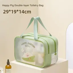 Cosmetiquera Doble Bolsillo Bolso Viaje Portatil Impermeable