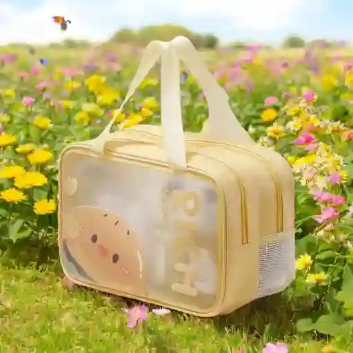 Cosmetiquera Doble Bolsillo Bolso Viaje Portatil Impermeable