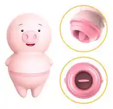 Cerdito Vibrador, Lengua Traviesa