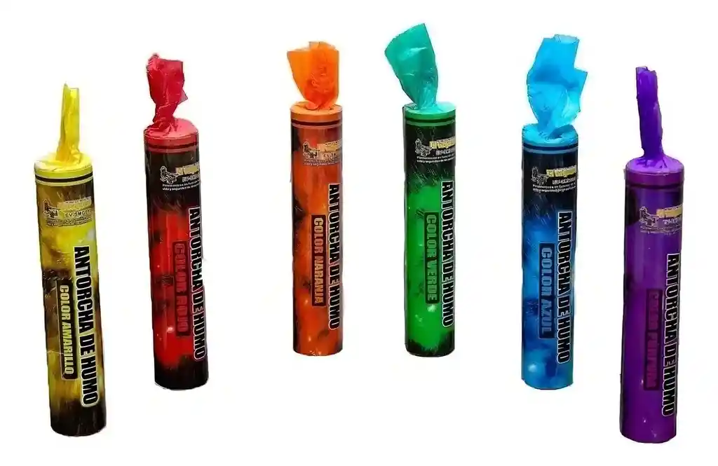 Bengala De Humo Verde Colores Surtidos X Unidad Para Toda Ocasión