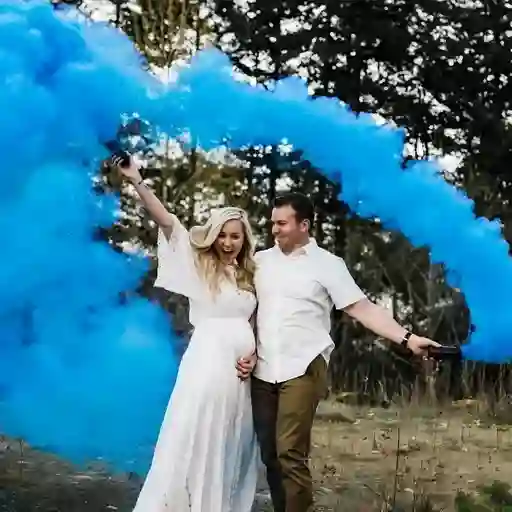Bengala De Humo Azul Colores Surtidos X Unidad Para Toda Ocasión