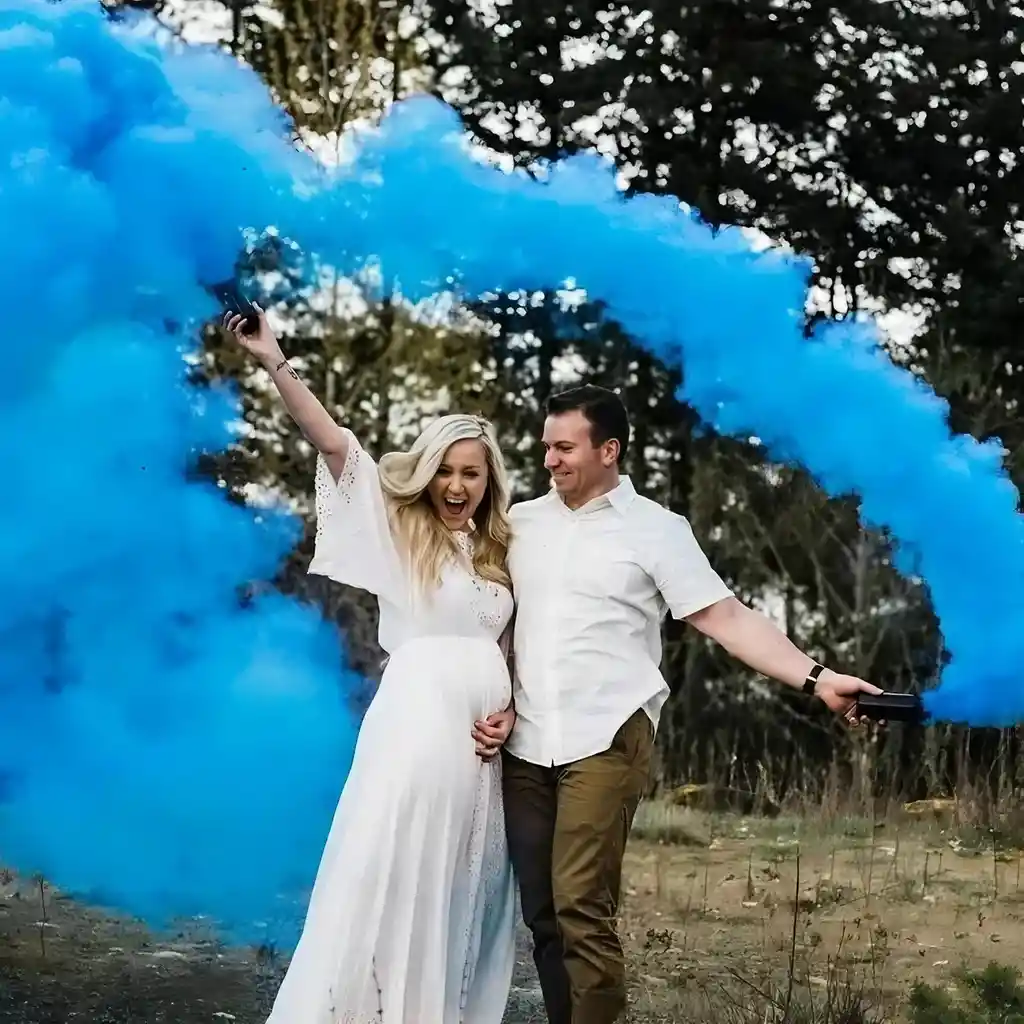 Bengala De Humo Azul Colores Surtidos X Unidad Para Toda Ocasión