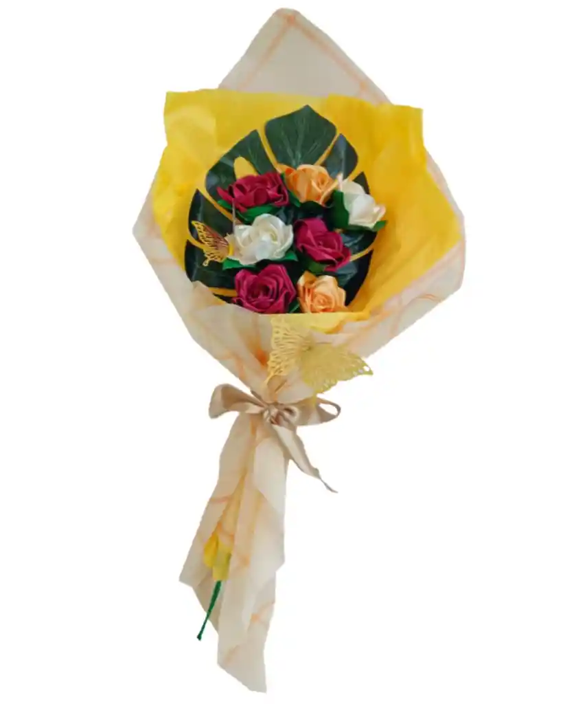 Ramo De Rosas Amatista Eterna