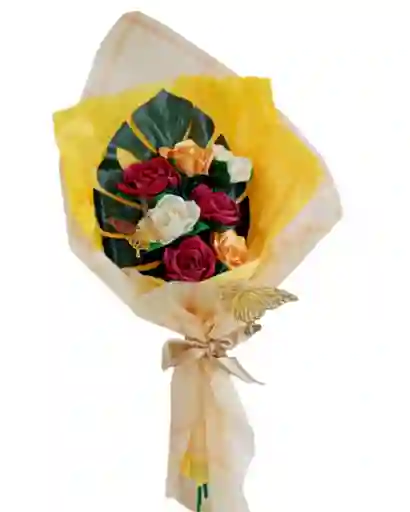 Ramo De Rosas Amatista Eterna