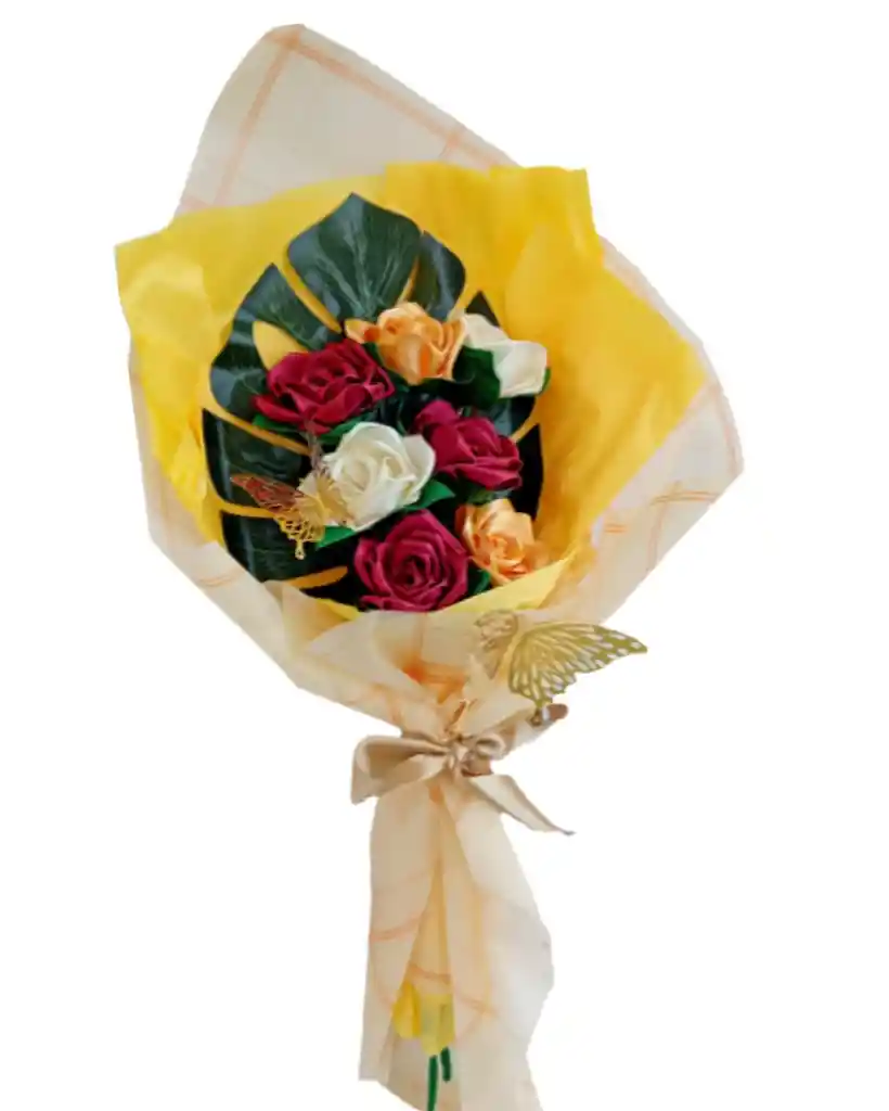 Ramo De Rosas Amatista Eterna