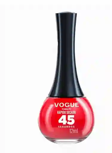 Esmalte Vogue Color Rojo Antojo Secado Rapido 45 Segundos 12ml