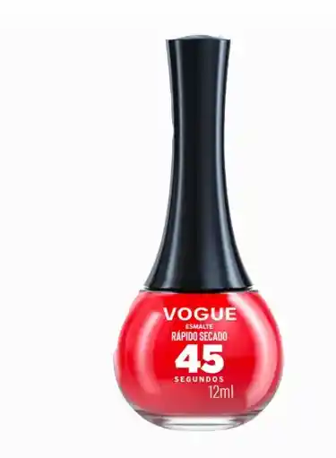 Esmalte Vogue Color Rojo Antojo Secado Rapido 45 Segundos 12ml