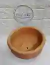 Maceta Redonda De Barro Con Plato Peque
