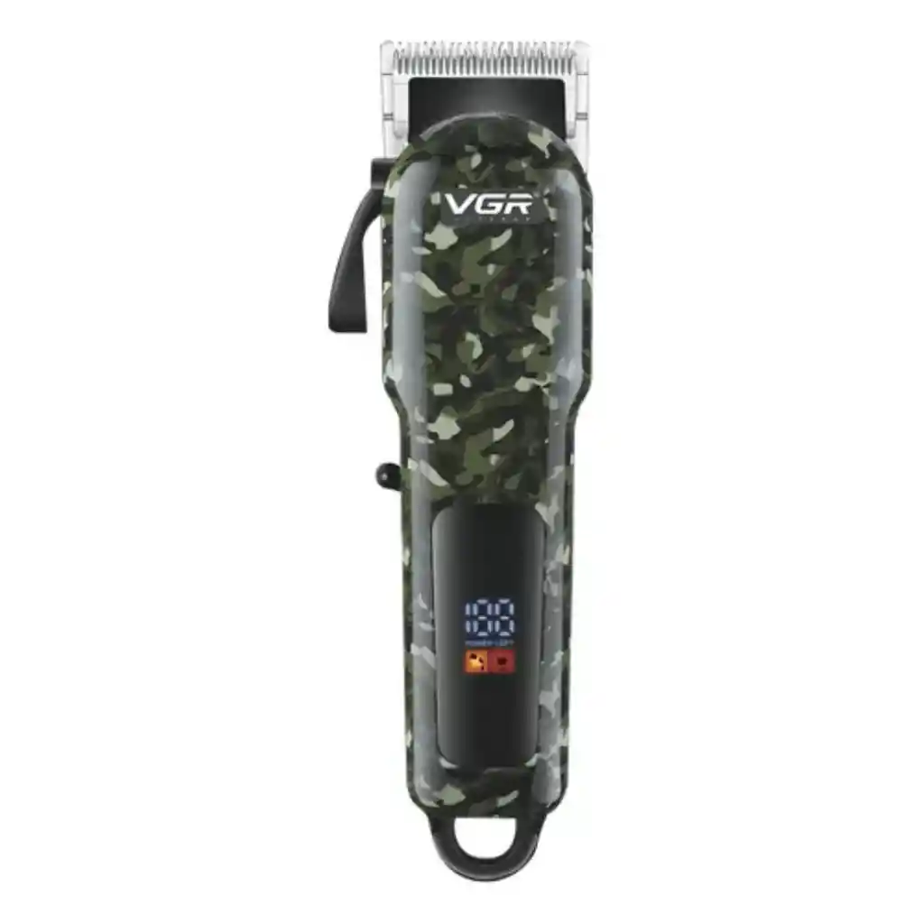 Máquina Cortadora De Cabello, Barba, Corporal, Piernas, Axilas Recargable Vgr 665 Original Camuflada, Cuchillas En Acero Inoxidable