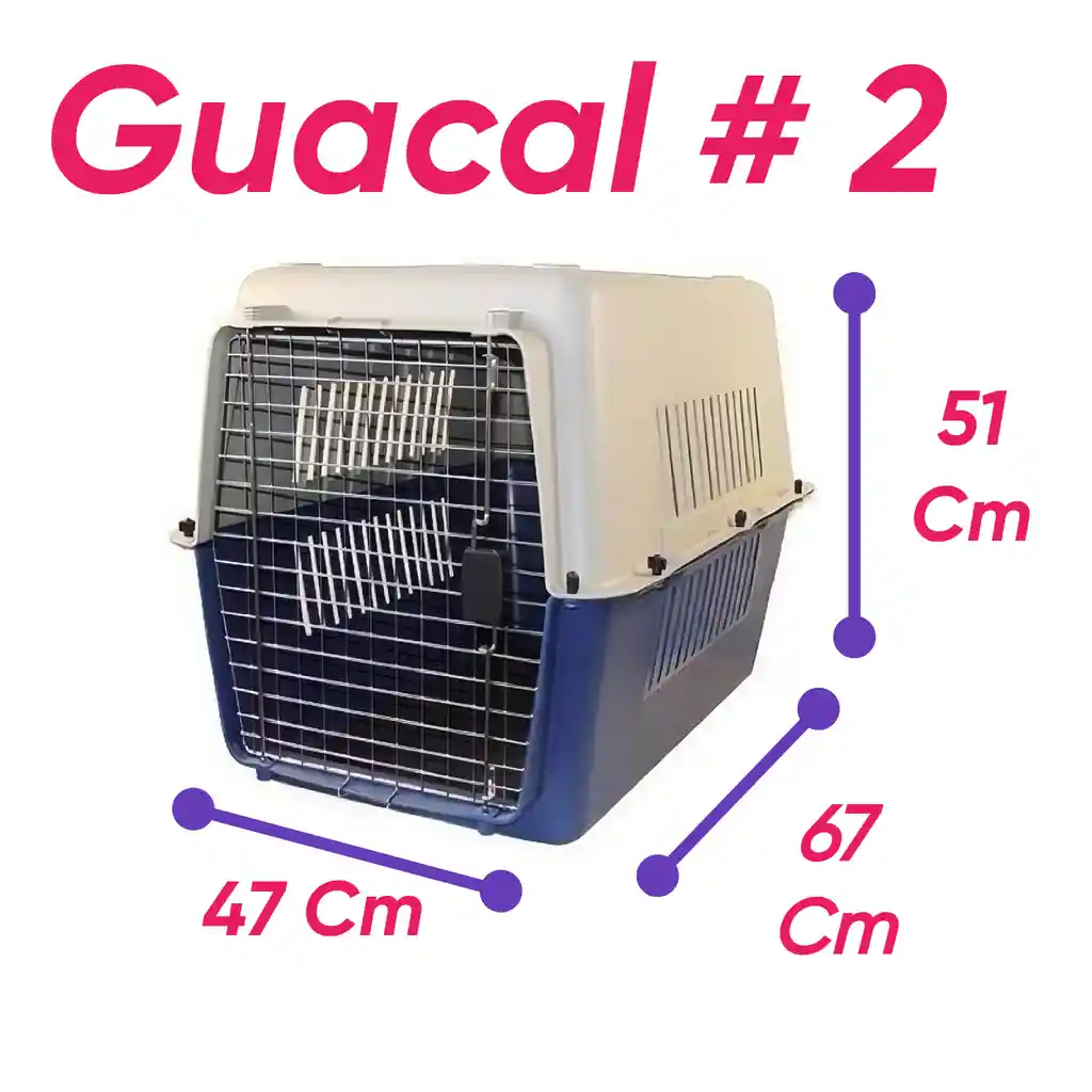 Guacal Importado Numero 2 Largo 67 X Alto 51 X Ancho 47