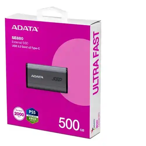 Disco Externo Ssd Adata Elite Se880 500gb Usb-c 3.2 Gen2x2