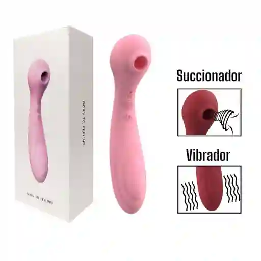 Vibrador Consolador Succionador De Clítoris De Lujo 2 En 1 Born To Feeling