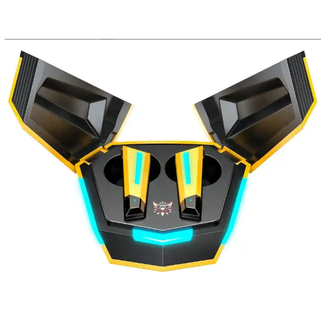 Audífonos Tws In-ear Gamer Inalámbricos Onikuma T32 Amarillo