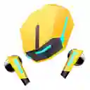 Audífonos Tws In-ear Gamer Inalámbricos Onikuma T32 Amarillo