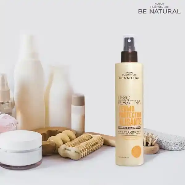 Termoprotector Be Natural Lisso Keratina Alisante 250ml