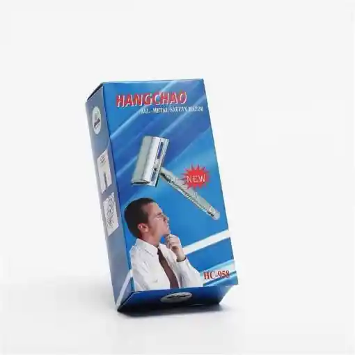 Máquina De Afeitar Clásica Metálica Estuche Con Espejo