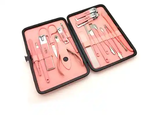 Kit De Manicure Y Pedicure Kanoo 16 Piezas – Profesional Y Portátil