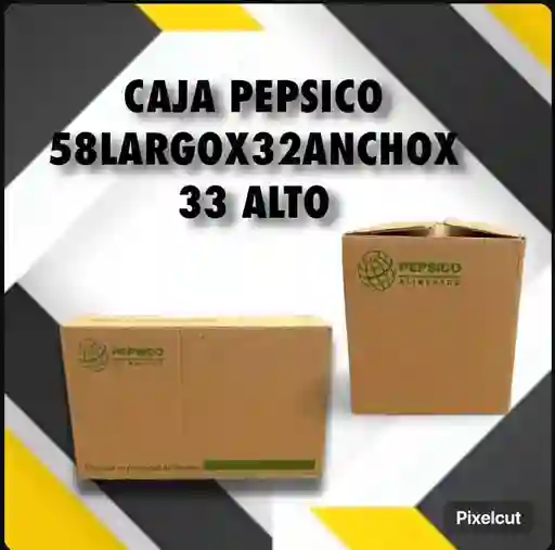 Caja Mediana Pepsico 58x34x33 Para Mudanza-empaque Y Embalaje