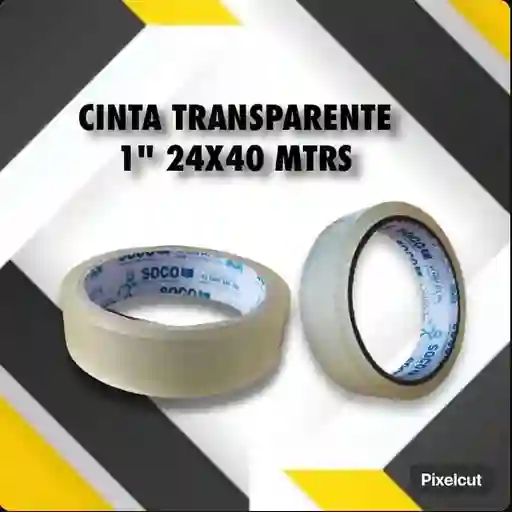 Cinta Transparente 1 Pulgada 24x40mtrs-empaque Y Embalaje