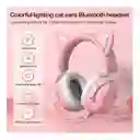 Auriculares Gamer Inalámbricos Onikuma B20 B100 Rosa Con Luz Led