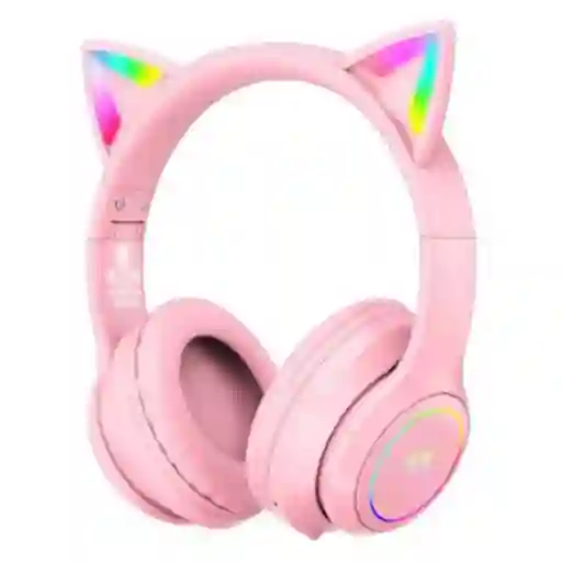 Audífonos Onikuma B90 Bluetooth Led Inalámbricos Rosado