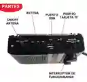 Radio Con Panel Solar Am, Fm, Sw Bluetooth, Usb, Sd, Power Bank - Foxtech