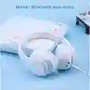 Audífonos Onikuma B90 Bluetooth Led Inalámbricos Blanco