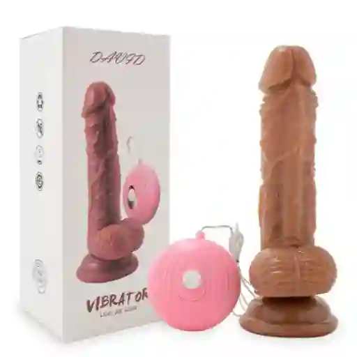 Dildo Vibrador Realista Contesticulos Control Remoto Alambrico