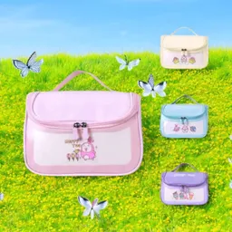 Cosmetiquera Transparente Organizador Maquillaje Viaje Conejo Helado