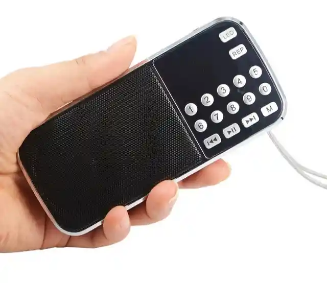 Radio Portátil Digital, Bolsillo, Antena, Recargable, Am/fm