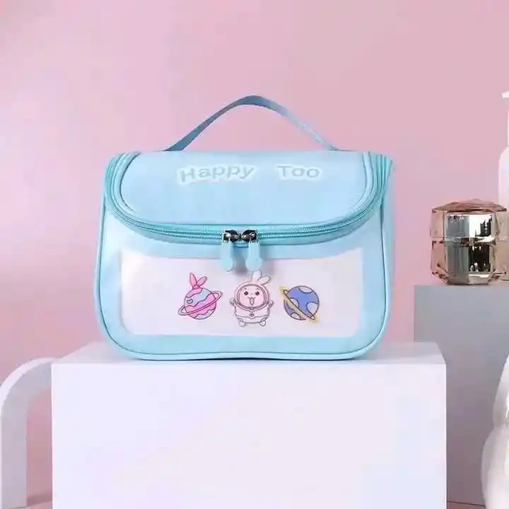 Cosmetiquera Transparente Organizador Maquillaje Viaje Conejo Helado