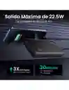Power Bank Ugreen 10,000mah Usb C 20w Con Pantalla Led Negro