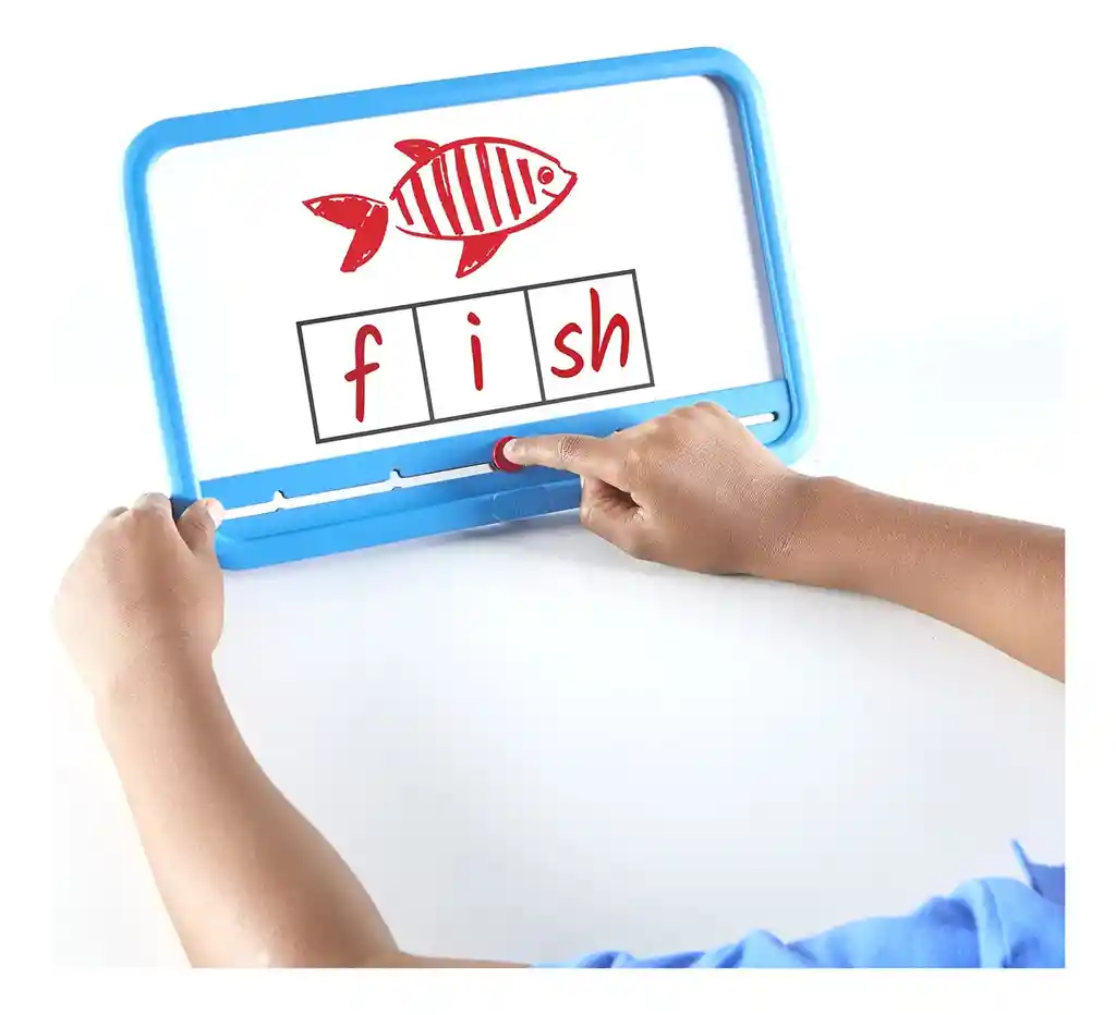 Juego Didáctico Pizarra Magnética Formar Palabras Azul Para Niños