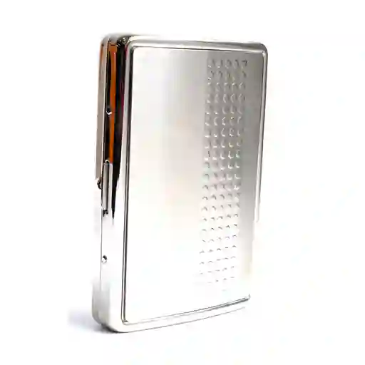 Porta Cigarrillos En Acero, Cigarillera Lisa