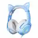 Auriculares Gamer Onikuma K9 Con Luz Rgb Azul Cielo