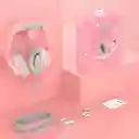 Audifonos Diadema Gamer Onikuma X16 Rosados Con Luz Rgb Led