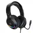 Audífonos Diadema Gamer Onikuma X31 Negro Con Luz Rgb