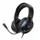 Audífonos Diadema Gamer Onikuma X31 Negro Con Luz Rgb