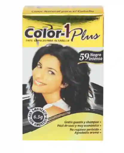 Tintura En Polvo Color 1 Negro Intenso 59