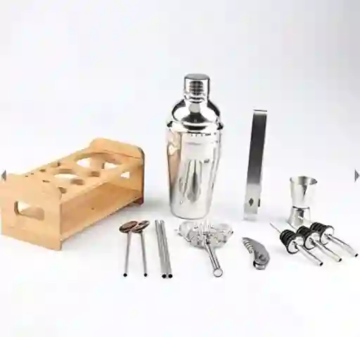 Set Coctelera Acero 12pcs Barman