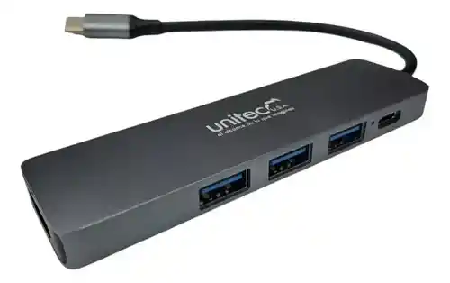Hub Adaptador Usb C 5 En 1 Con Hdmi 4k Para Windows Y Mac