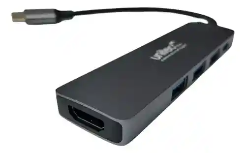 Hub Adaptador Usb C 5 En 1 Con Hdmi 4k Para Windows Y Mac