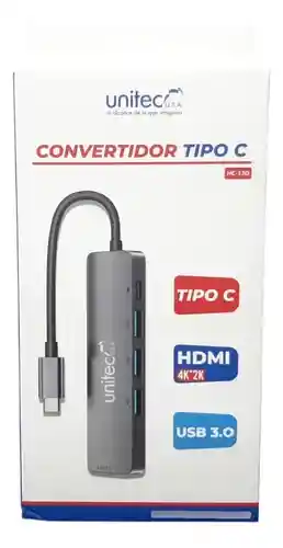 Hub Adaptador Usb C 5 En 1 Con Hdmi 4k Para Windows Y Mac