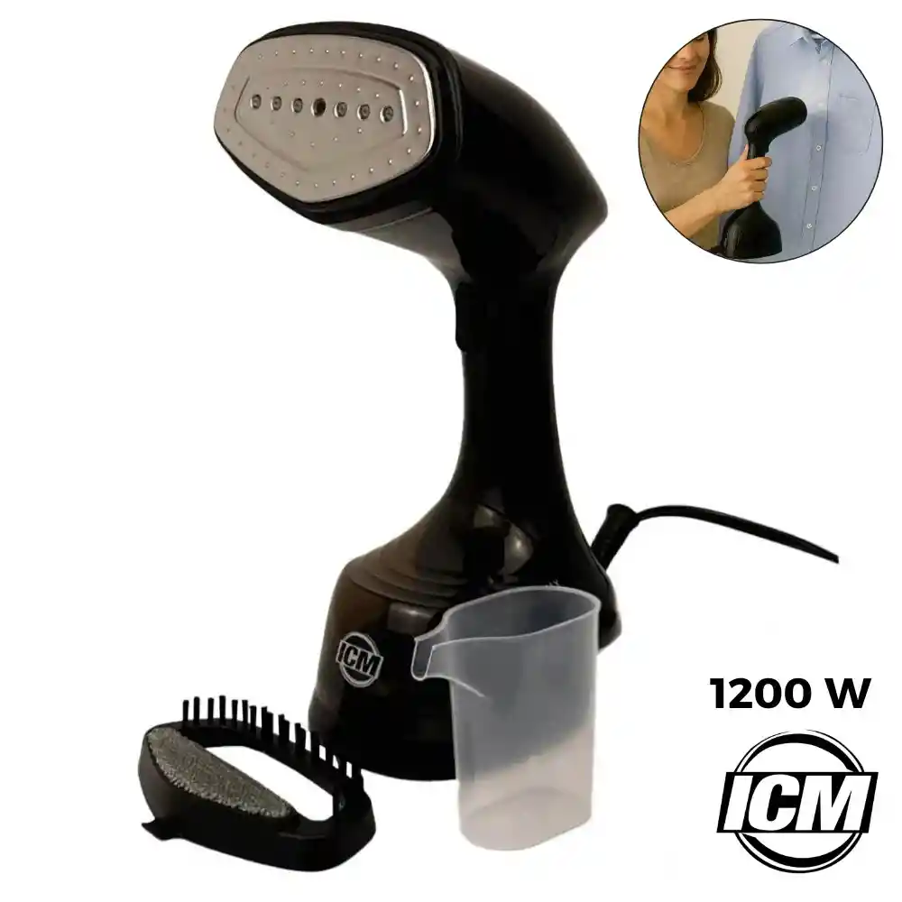Plancha Portátil Ropa A Vapor Vertical Limpia 1200 W Icm-p06