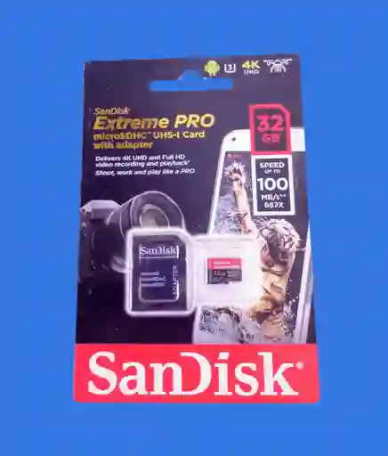 Sandisk Extreme Pro Microsdhc 32gb Uhs-i + Adaptador – Hasta 100mb/s