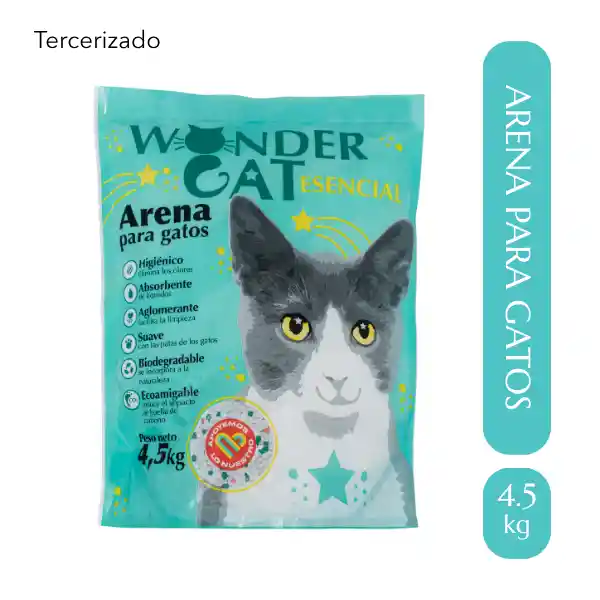 Arena Para Gatos Wondercat Esencial 4.5 kg