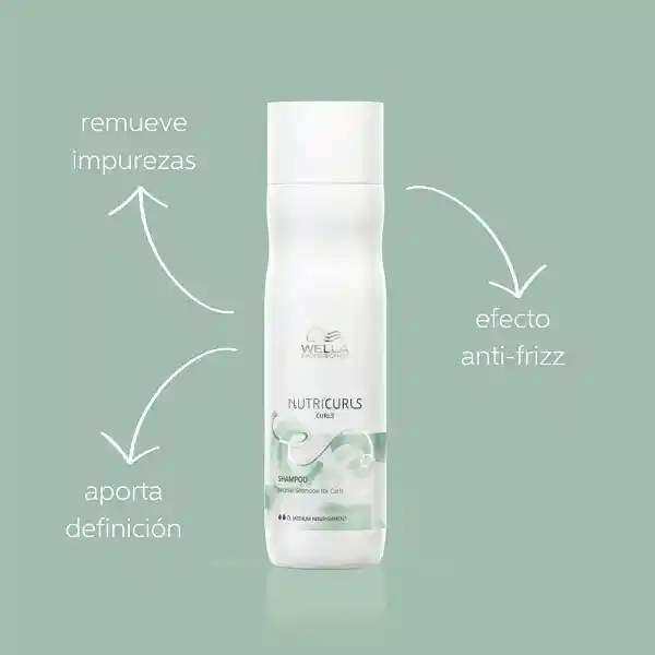 Shampoo Wella Nutrición Nutricurls Para Rizos 250ml