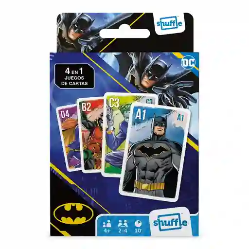 Juego De Cartas 4 En 1 Batman Para Niños