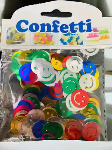 Confeti Diseño De Caritas Felices Colores Surtidos Decoracion De Fiestas
